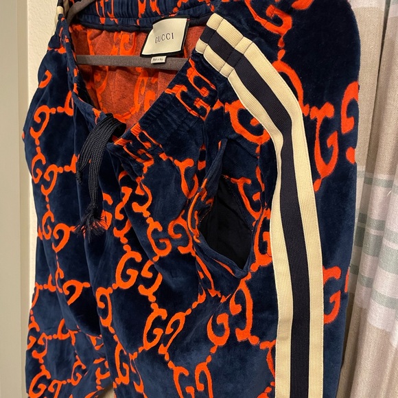 GUCCI COTTON VELVET PANTS LIMITED EDITION RETAILS $2000+ - Picture 2 of 10